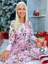 Pink Gingerbread Pajama Set