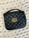 Monogram Luxe Black Quilted Toiletry Bag